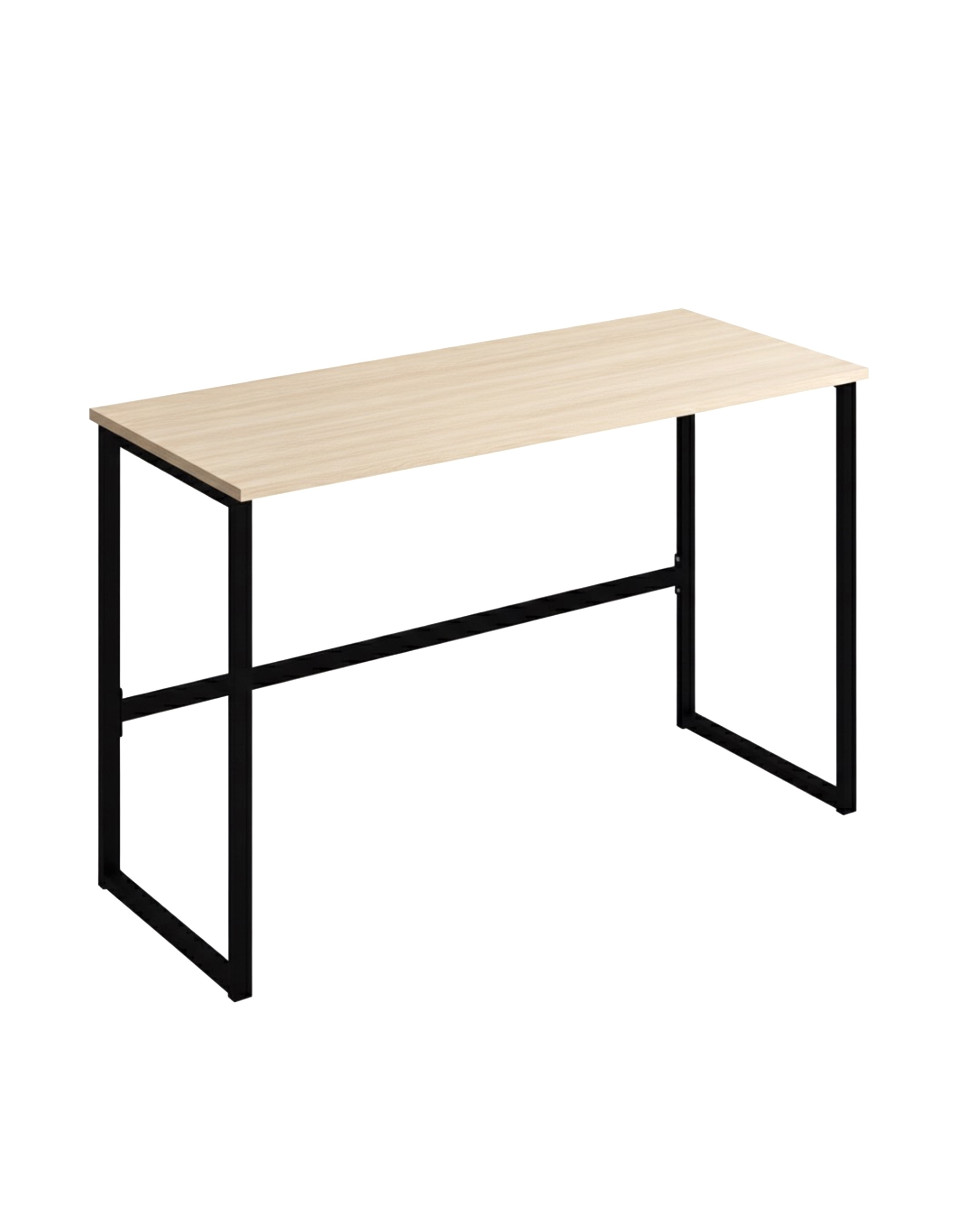 Стіл учнівський 2-місний на металевому каркасі, ЛДСП (дуб молочний), 1200х500х760, АНШАР ГРУП (6636)